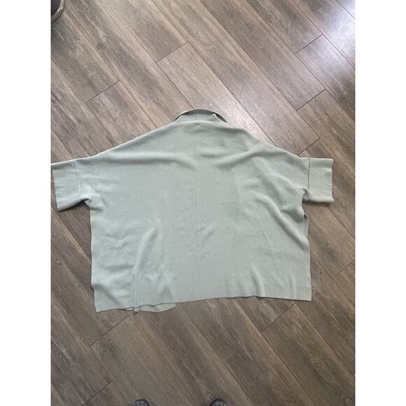 Marla Wynne Soft Knit 1X Kimono Topper Kaftan Mint Green 3/4 Sleeve Cardigan - Picture 6 of 8